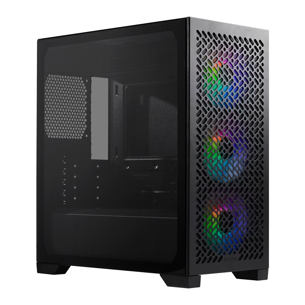 Cooler Master Elite 302 Mid Tower Case - Black