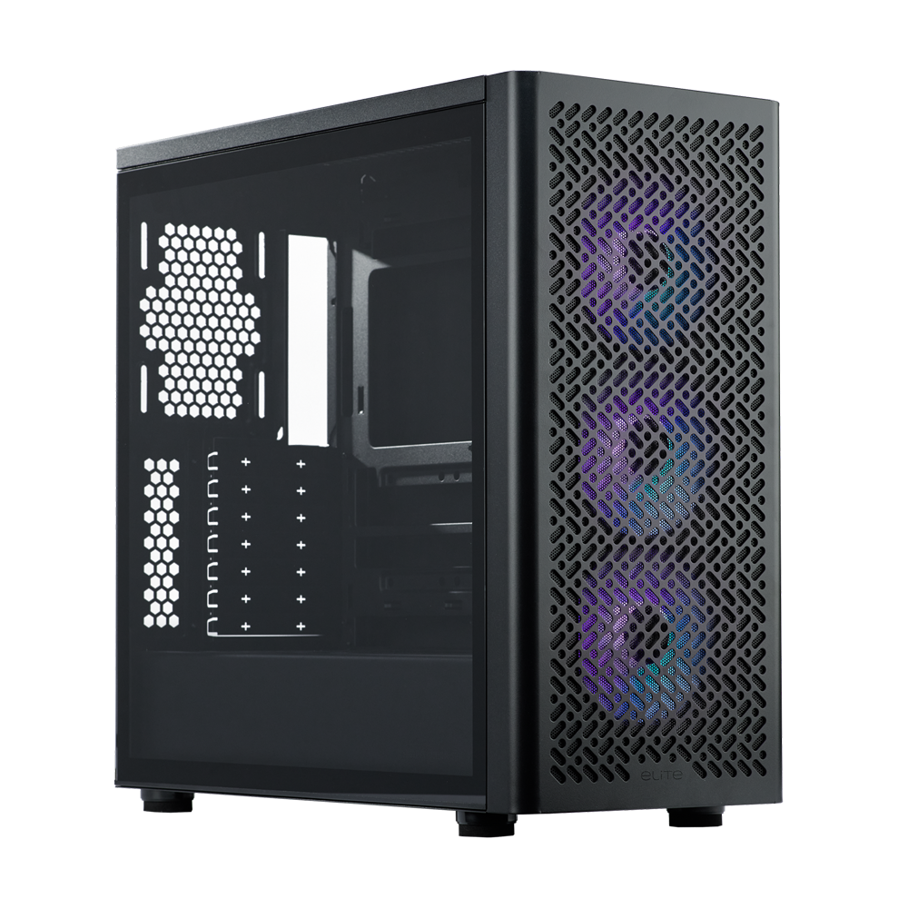 Cooler Master Elite 502 Mid Tower Case - Black