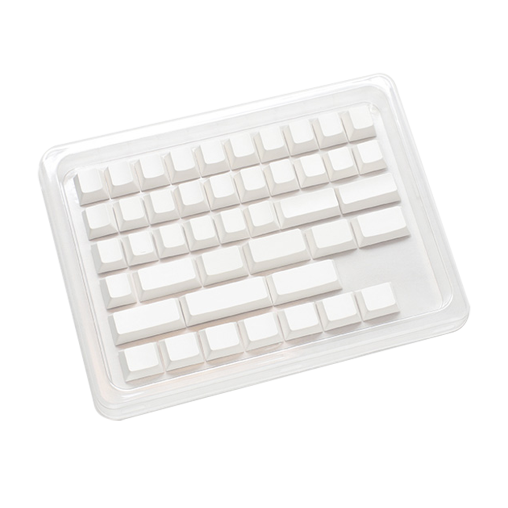 DUCKY PBT 132-Key Cherry Profile Keycap Set - Blank White