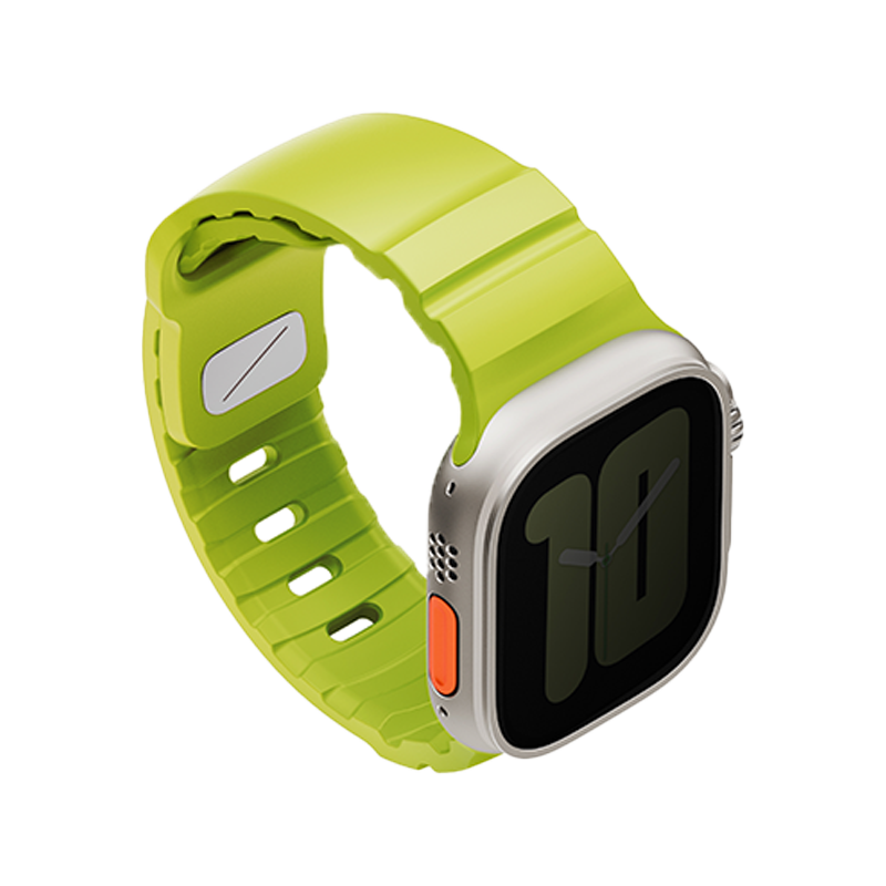 Uniq Alton Silicon Strap for Apple Watch 49/46/45/44mm - Lime Green