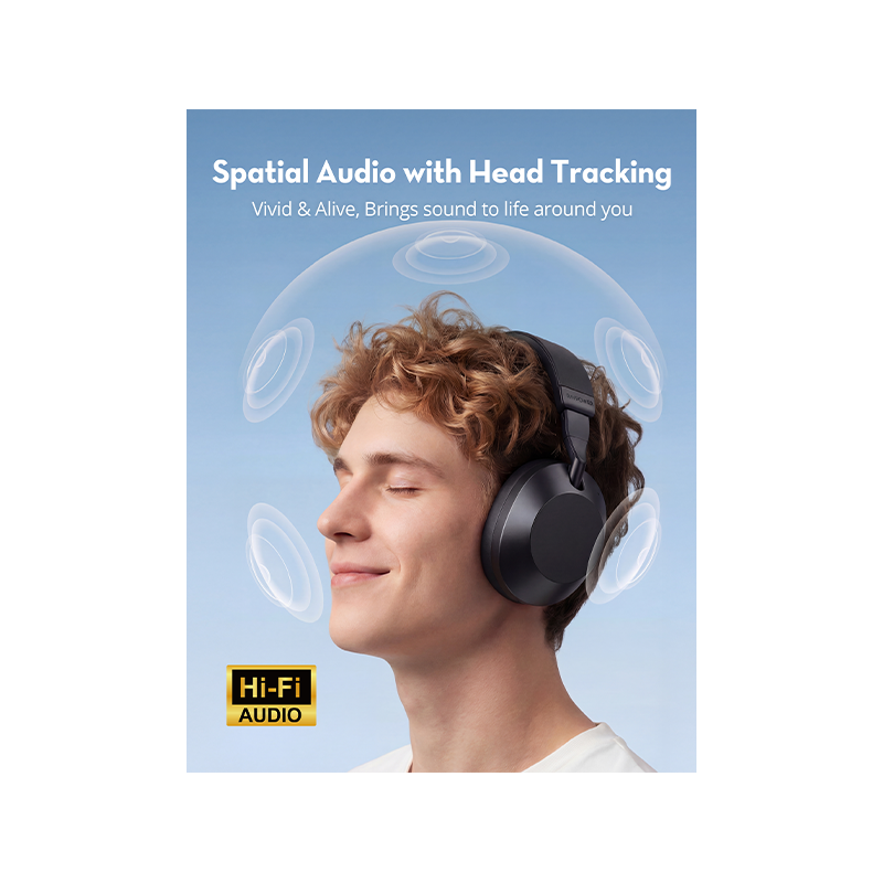 RavPower Spatial Audio Headphone - Black