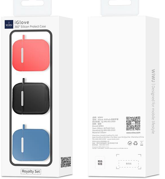 Wiwu Iglove Soft Silicone Cases - Apple AirPods / Royalty Set / Pack Of 3 Accessories > Audio > Headphones