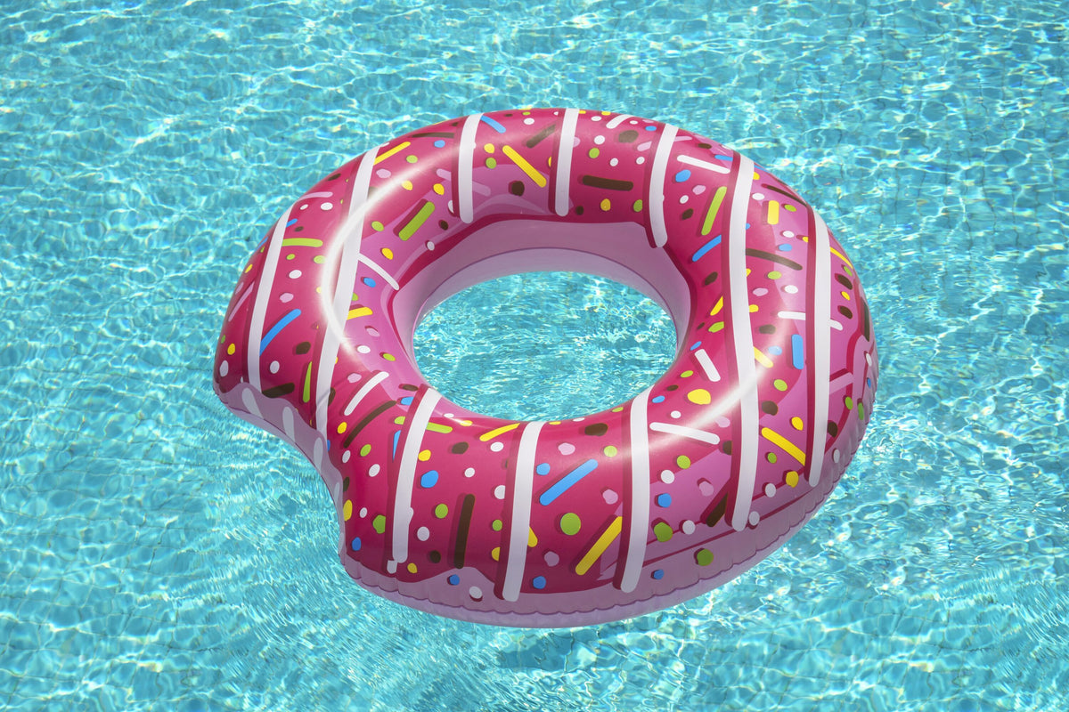 Bestway 1.07M Donut Ring (Contents: One Swim Ring, Heavy-Duty Repair Patch) Age 12+