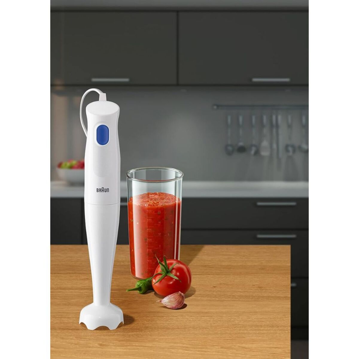 Braun 450W MultiQuick 1 Hand Blender, White - MQ10.000PWH