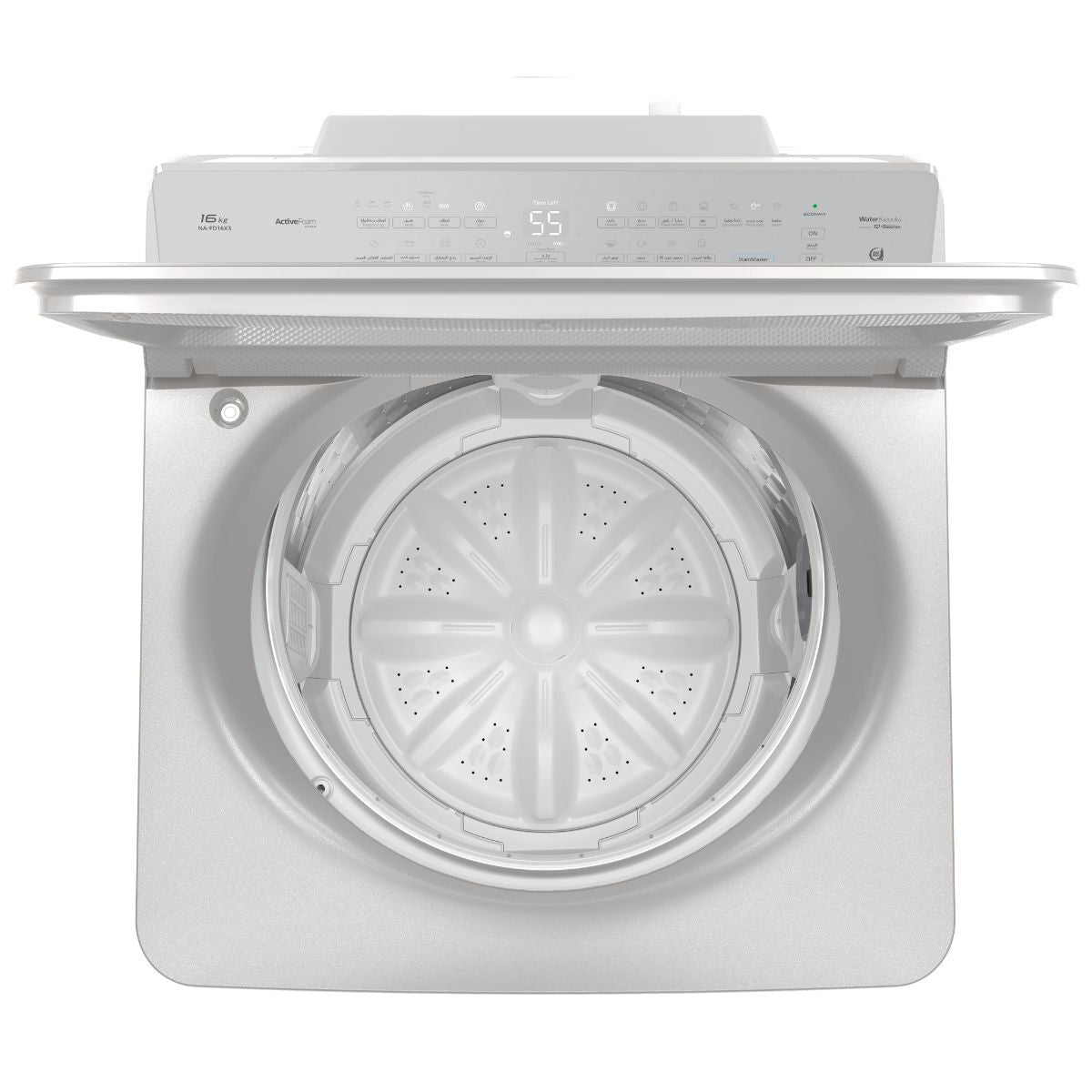 Panasonic Washer Top Load 16KG 10 Programs, Light Grey - NA-FD16X3HKW