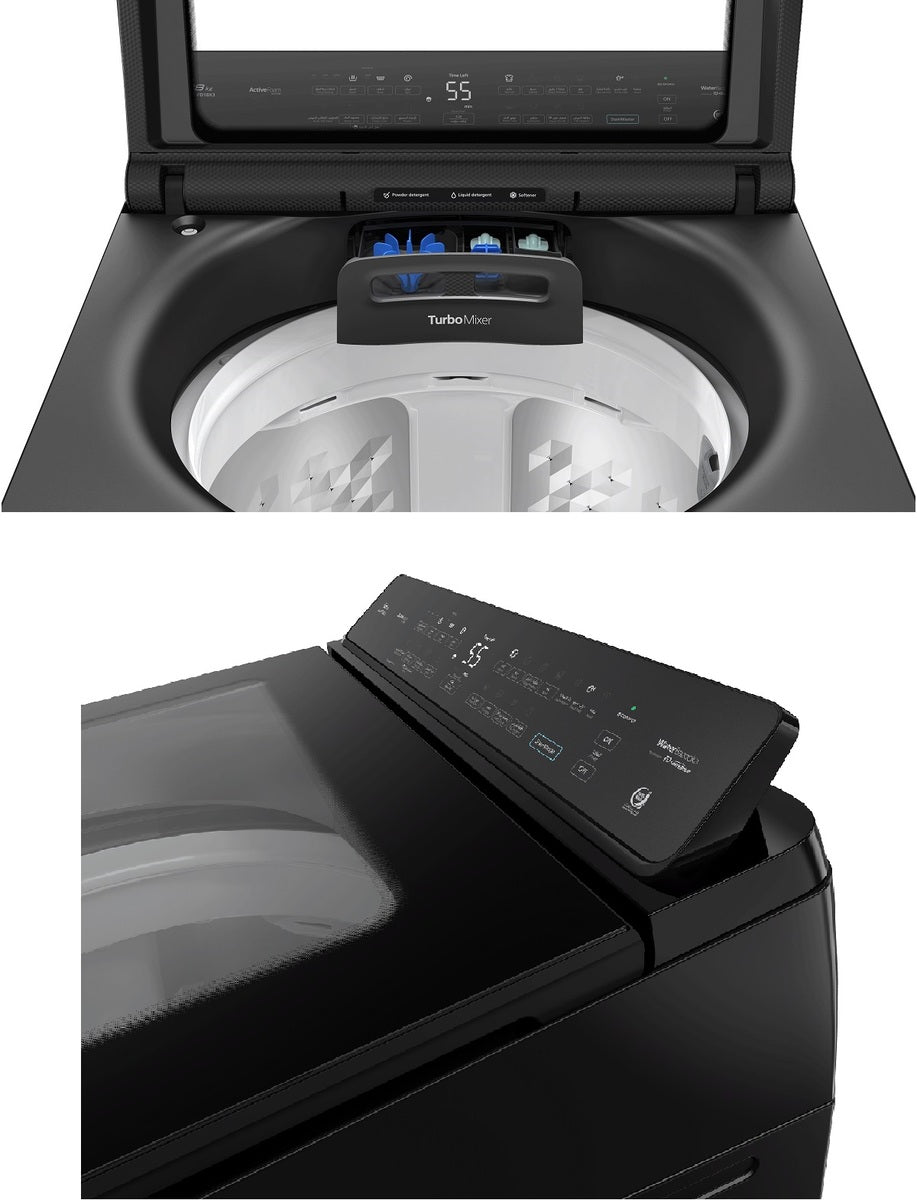Panasonic Top Load Washer 18kg 10 Program, Black - NA-FD18X3BKW