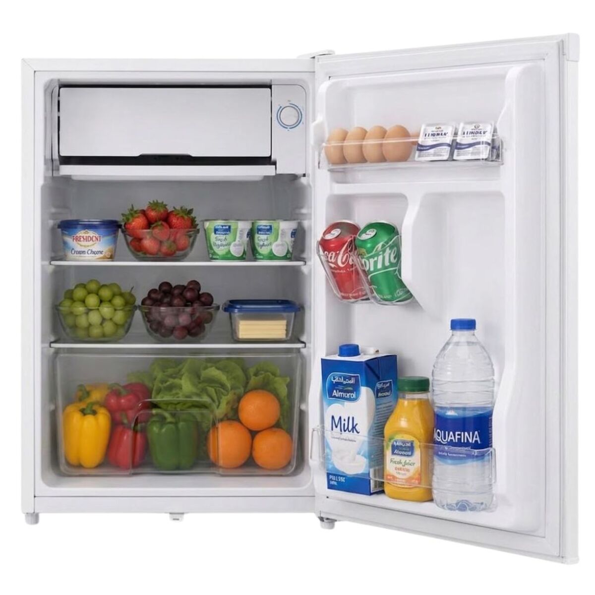 Orca Single Door Refrigerator 75 Liters, White - OR-BC75WHT