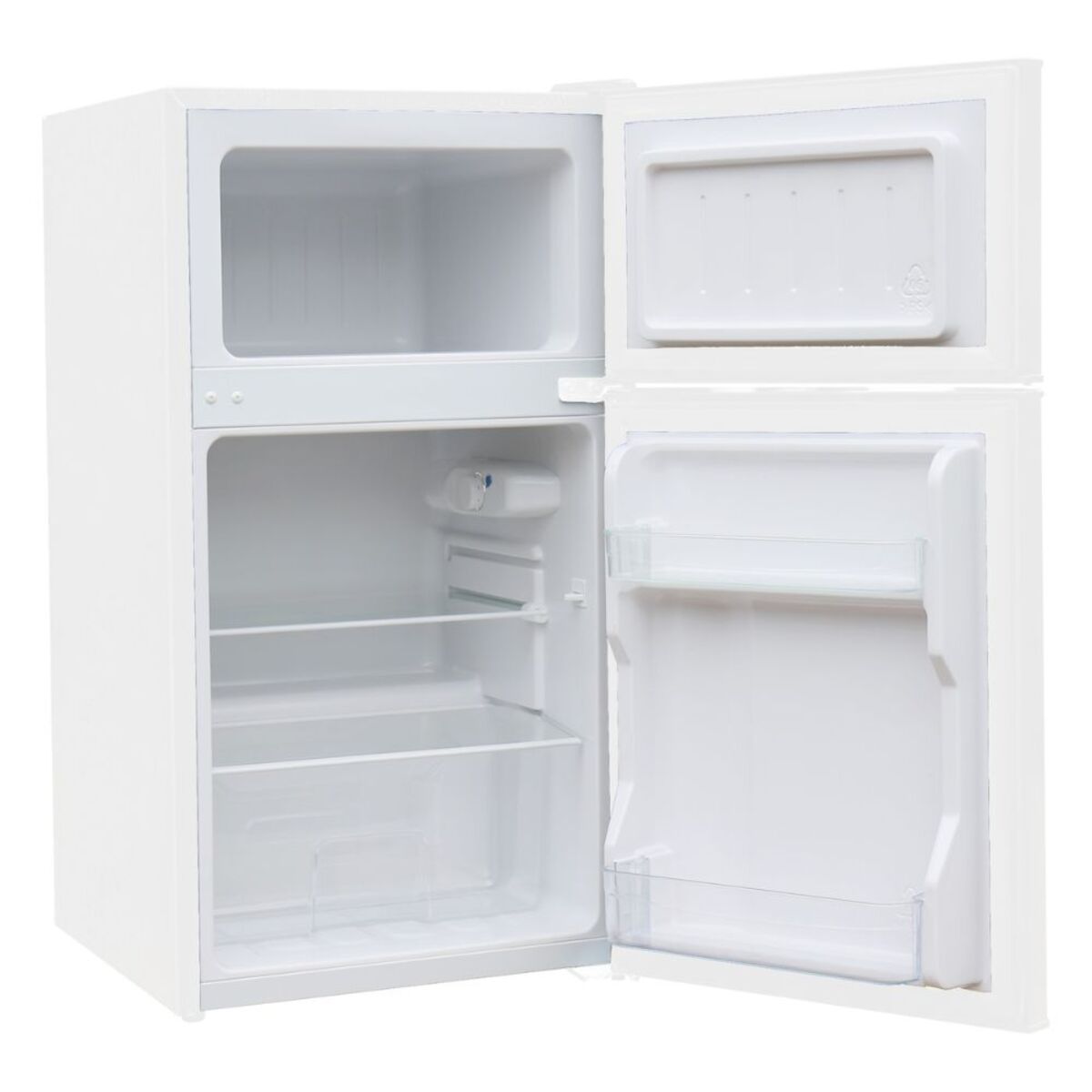 Orca Double Door Refrigerator 89 Liters 2.8 CFT, White - OR-BCD89WHT