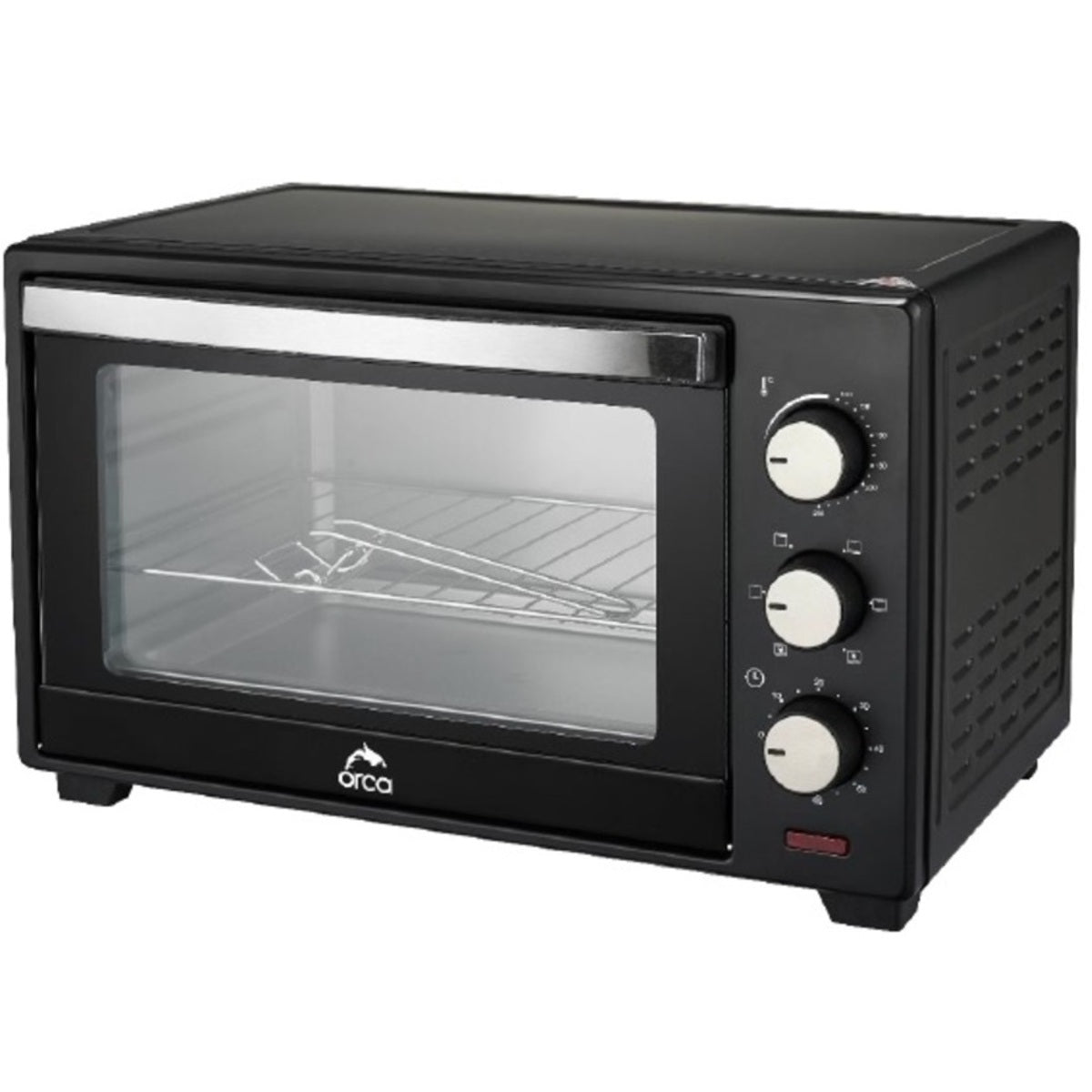 Orca Electric Oven 19 Liters 1280 Watts, Black - OR-JK19B01-C