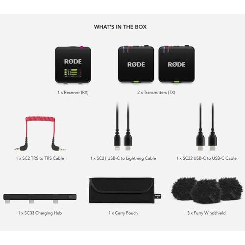 RODE WIGOIII Wireless Go Compact Microphone System (Gen-3) - Black