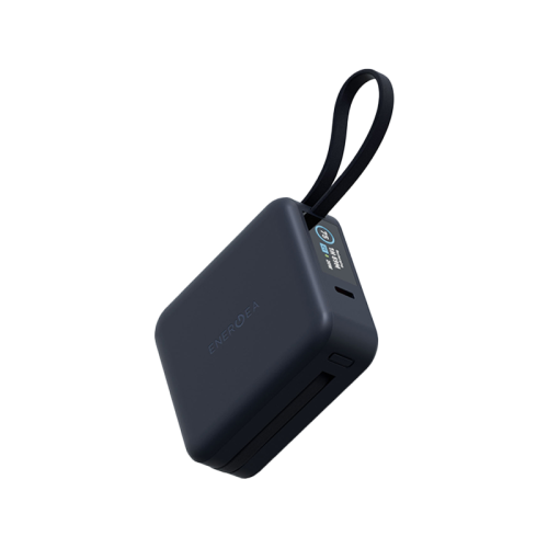 Energea Magpac Mini Plus Wireless Power Bank 10000mAh With Build in USB-C Cable and Display - Blue