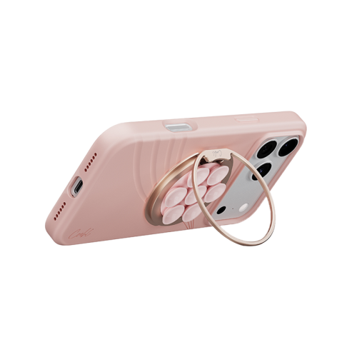 Uniq Coehl Luna Magnetic Suction Kickstand With Mirror - Cloud Pink