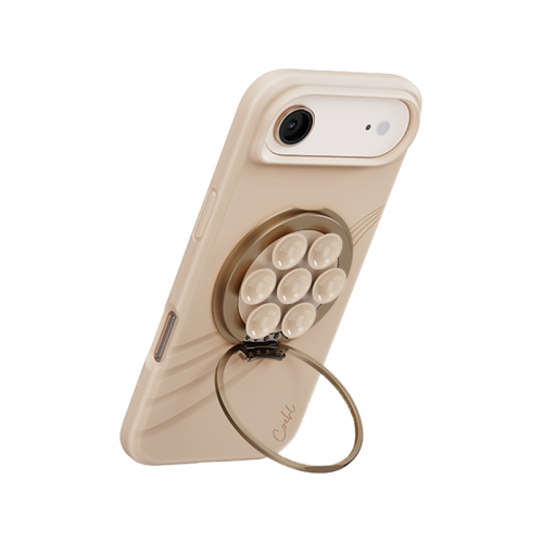 Uniq Coehl Luna Magnetic Suction Kickstand With Mirror - Milk Sand