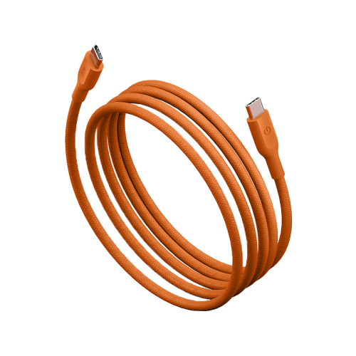Energea Flow 480mbps USB-C to USB-C 60W Cable 1.5M - Orange
