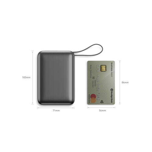 Energea Integra Ultra 45 Power Bank With Build in USB-C Cable - 20000mAh / Gunmetal