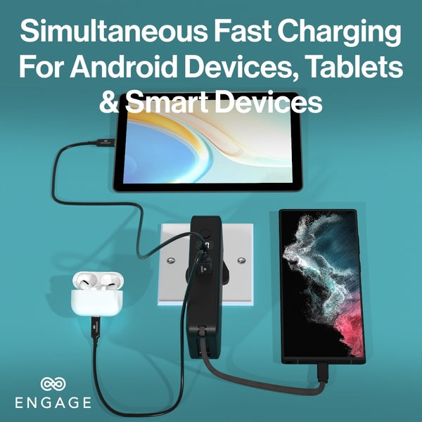 Engage Hybrid 65W Gan Charger Power Bank (10000Mah) - (8954526522444)