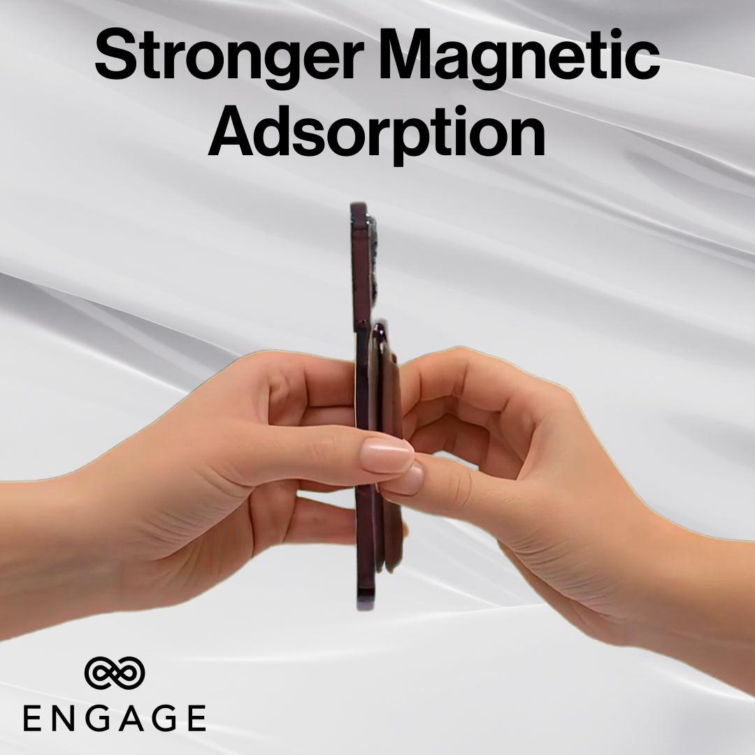 Engage Magsafe Fold Wallet (Multiple Card Holder/Stand Feature) (Brown)