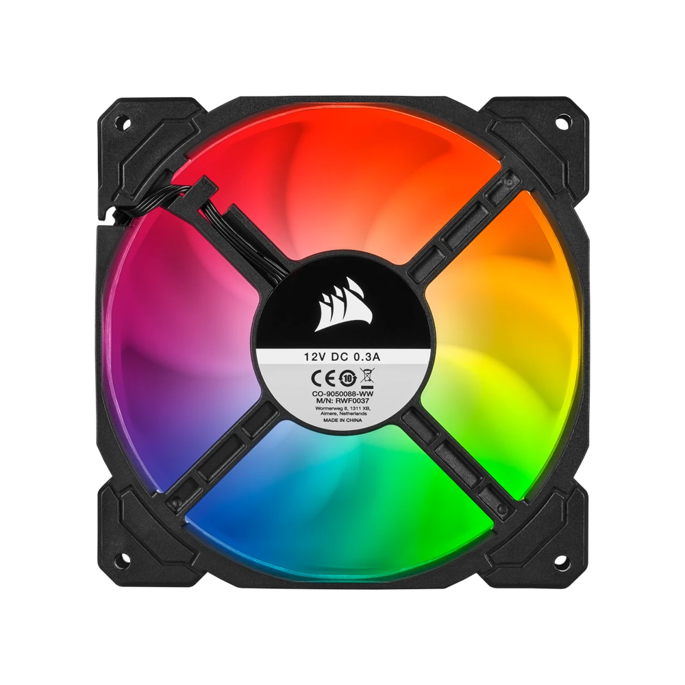 CORSAIR iCUE SP140 RGB PRO Performance Single Case Fan - 140mm / Black