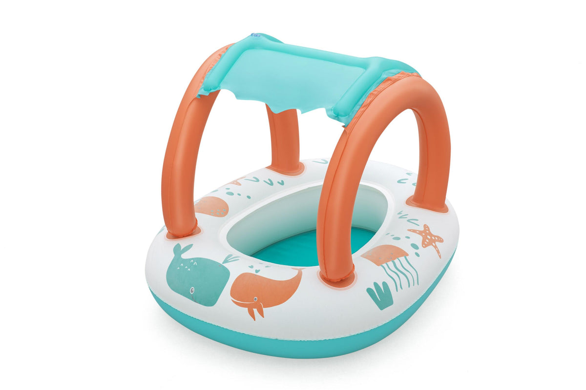Bestway 84Cm X 67Cm Comfort Plush Shaded Baby Boat (1 Baby Boat) Age 3+