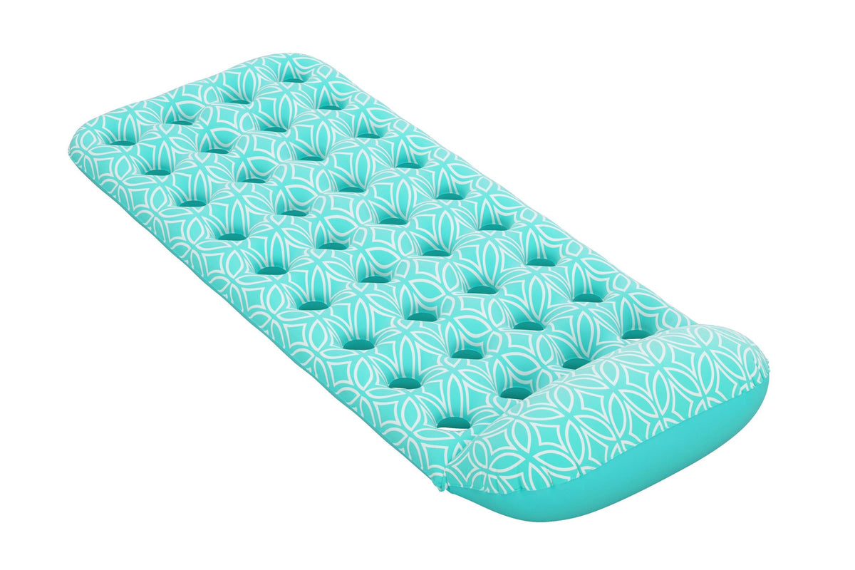 Bestway 1.98m x 74cm Comfort Plush Floating Mat (Contents: 1 Mat, Repair Patch)