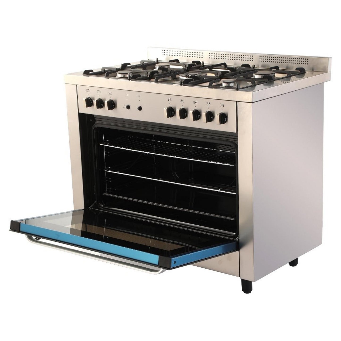 Wansa 5 Burners Gas Cooker, 100x60cm, WCI10502324XA - Stainless Steel
