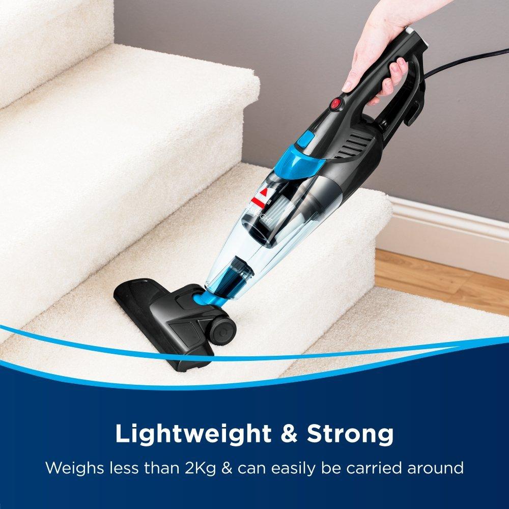 Featherweight 2-in-1 Upright Hand & Stair Vacuum Cleaner - 450W / 0.5Litre / Black & Blue