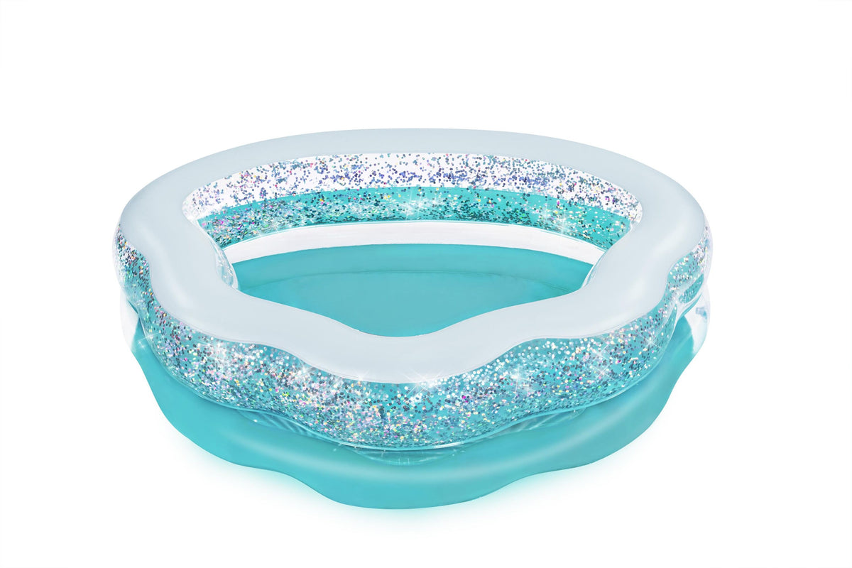 Bestway 1.50M X 1.27M X 43Cm Sparkle Shell Kiddie Pool (Contents:1 Pool, Repair Patch) Age 3+