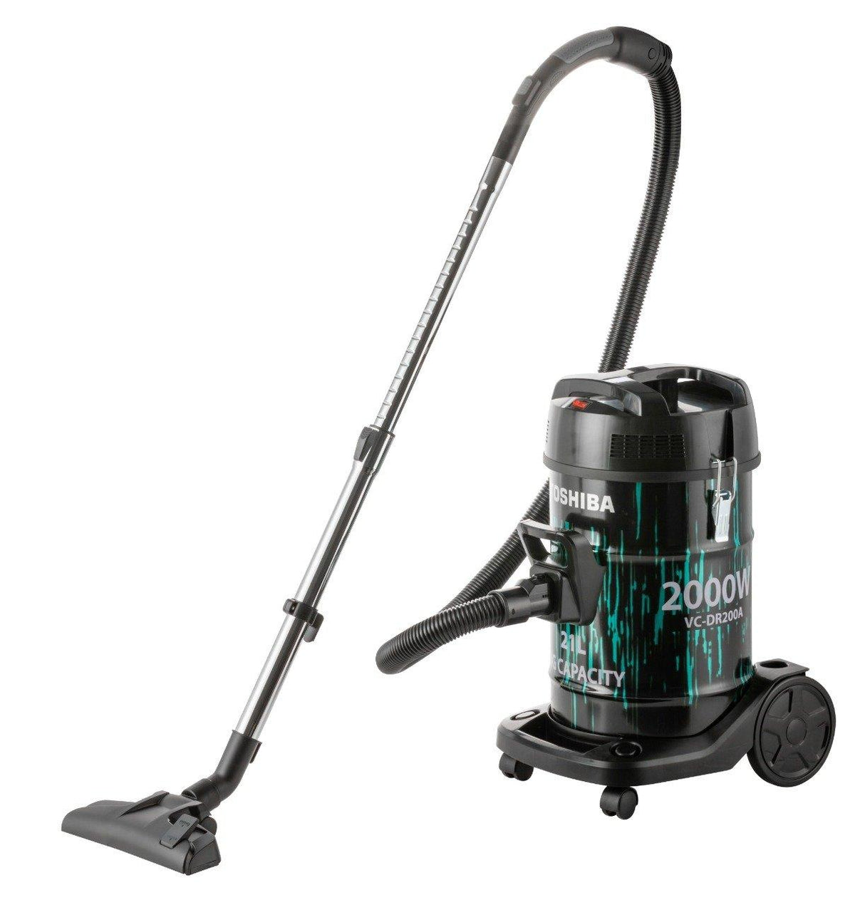 Toshiba Drum Vacuum Cleaner, 2000W, 21 Liters, VC-DR200ABF - Black/Blue