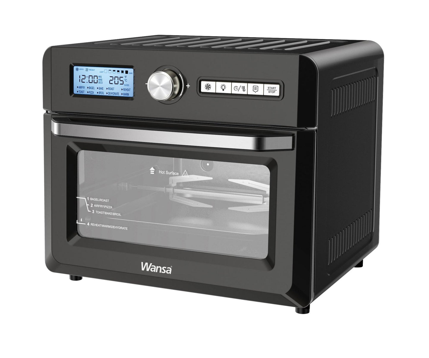 Wansa Airfryer Oven, 18L, 1500W, TO5712T-CB - Black