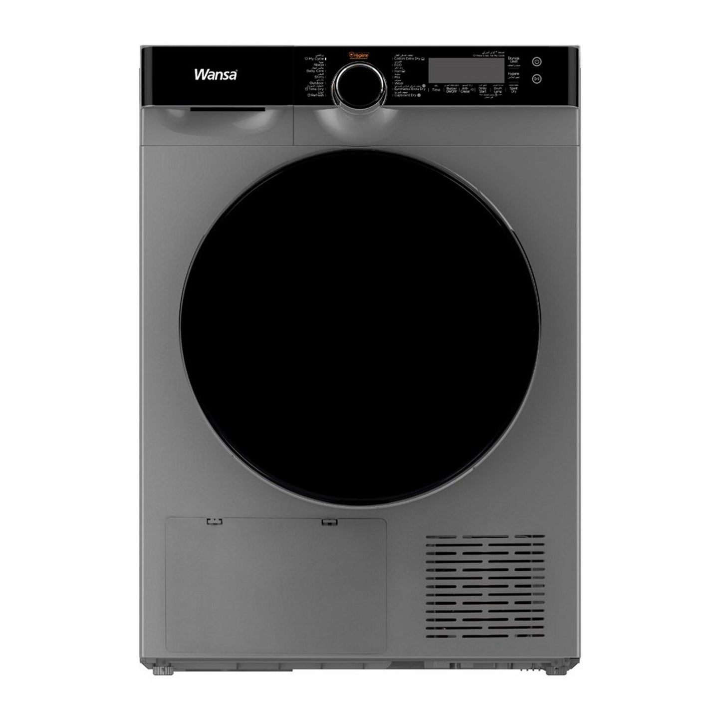 Wansa Heat Pump Dryer, 10KG, WHTP100-SLM24C10 - Silver