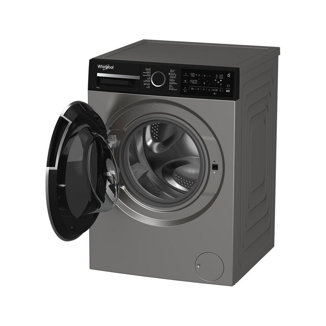 Whirlpool Front Load 12kg Washing Machine, 1400RPM, WFL 12144QD SBME – Silver