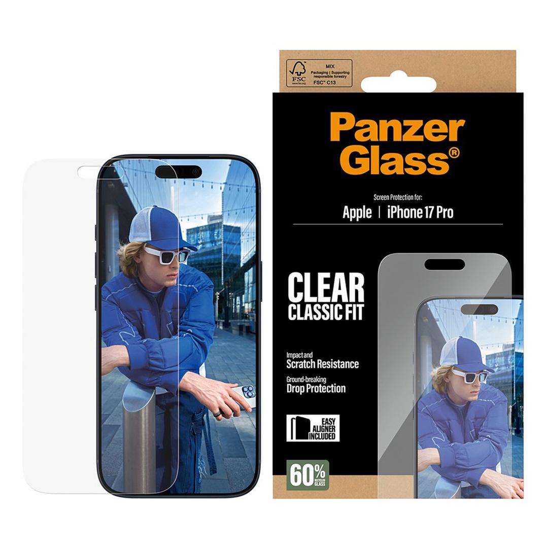 PanzerGlass® Classic Fit Screen Protector For iPhone 17 Pro - Clear
