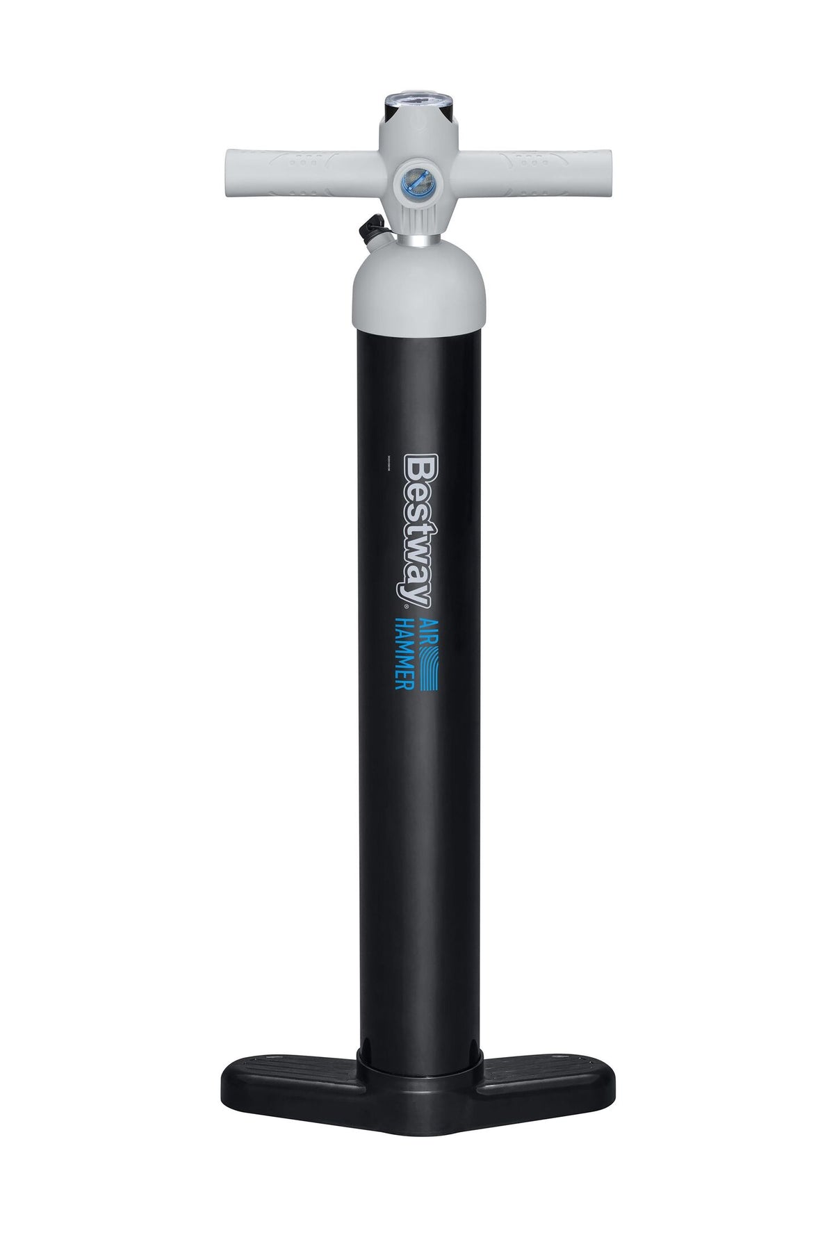 Bestway air hammer sport high pressure manual air pump (hand pump, flexible hose(1.2m), 5 sizes of safety valve adaptors,)