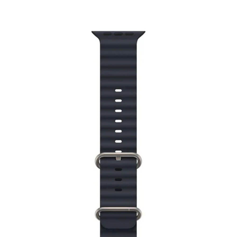 Smartix Premium Ocean Silicone Band For Apple Watch 49/45/44/42 mm - Midnight Blue