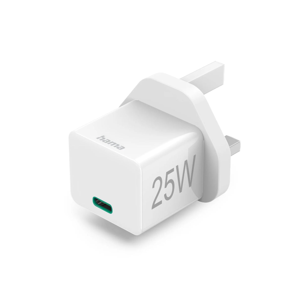 Hama UK Fast Charger USB-C PD - Qualcomm / Mini-Charger / 25W / White