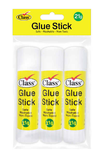 Class 21g Glue Stick Set - 3 Pieces