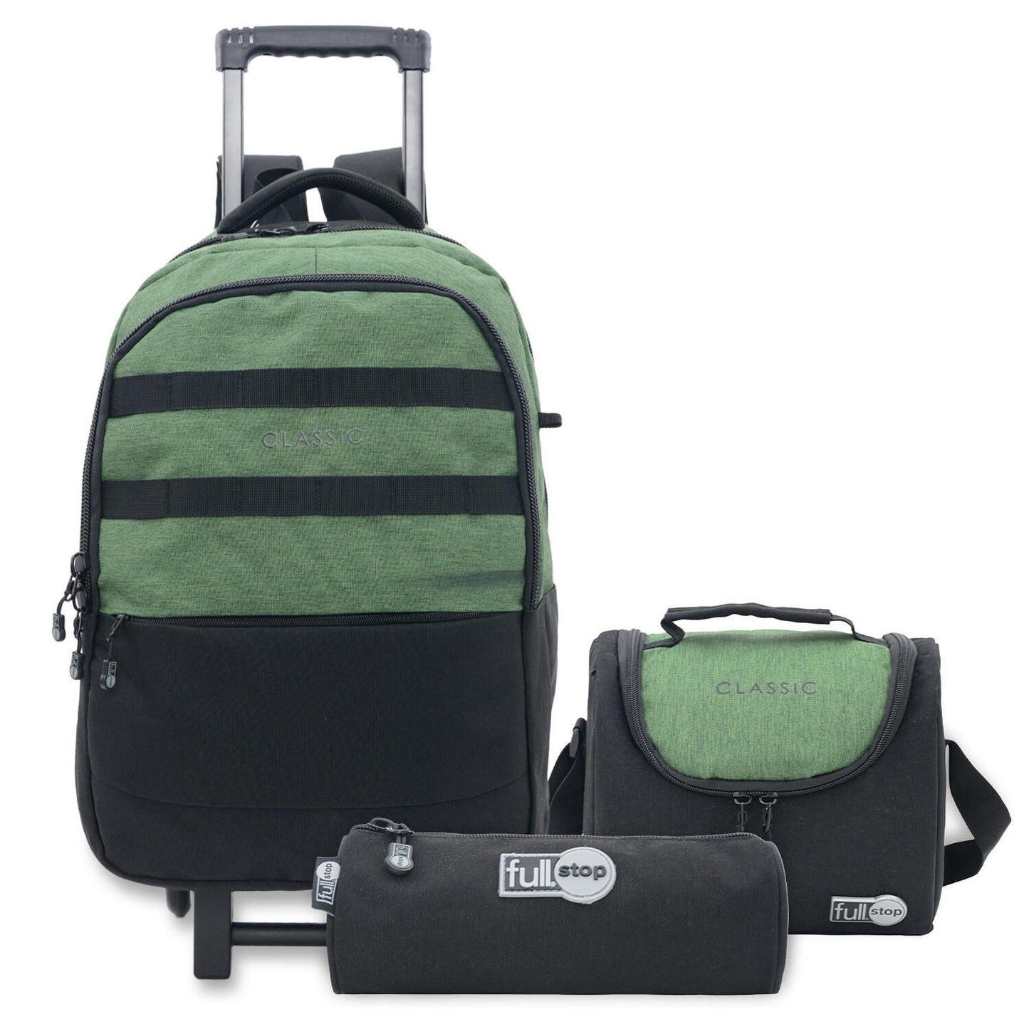 Classic Trolley Bag 19 With Pencil case & Lunch Bag - Military