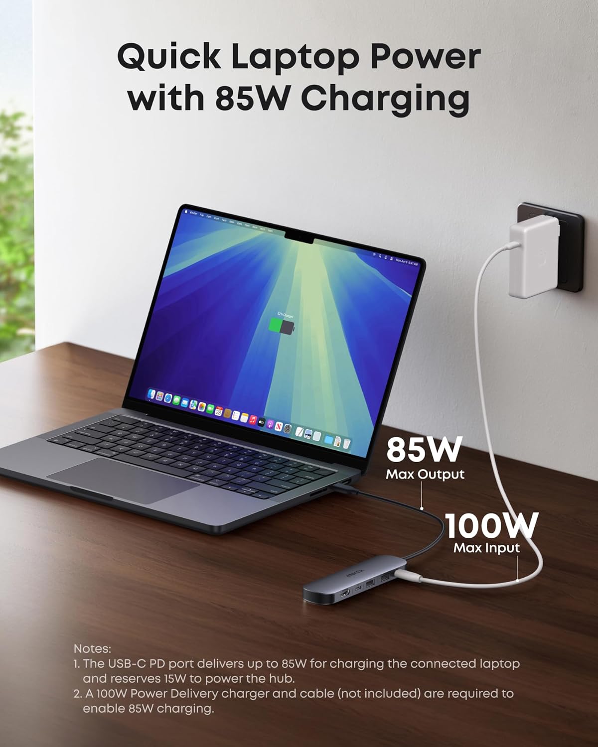 Anker 7-in-1 USB-C Hub - Up to 85W / 5Gbps / Gray