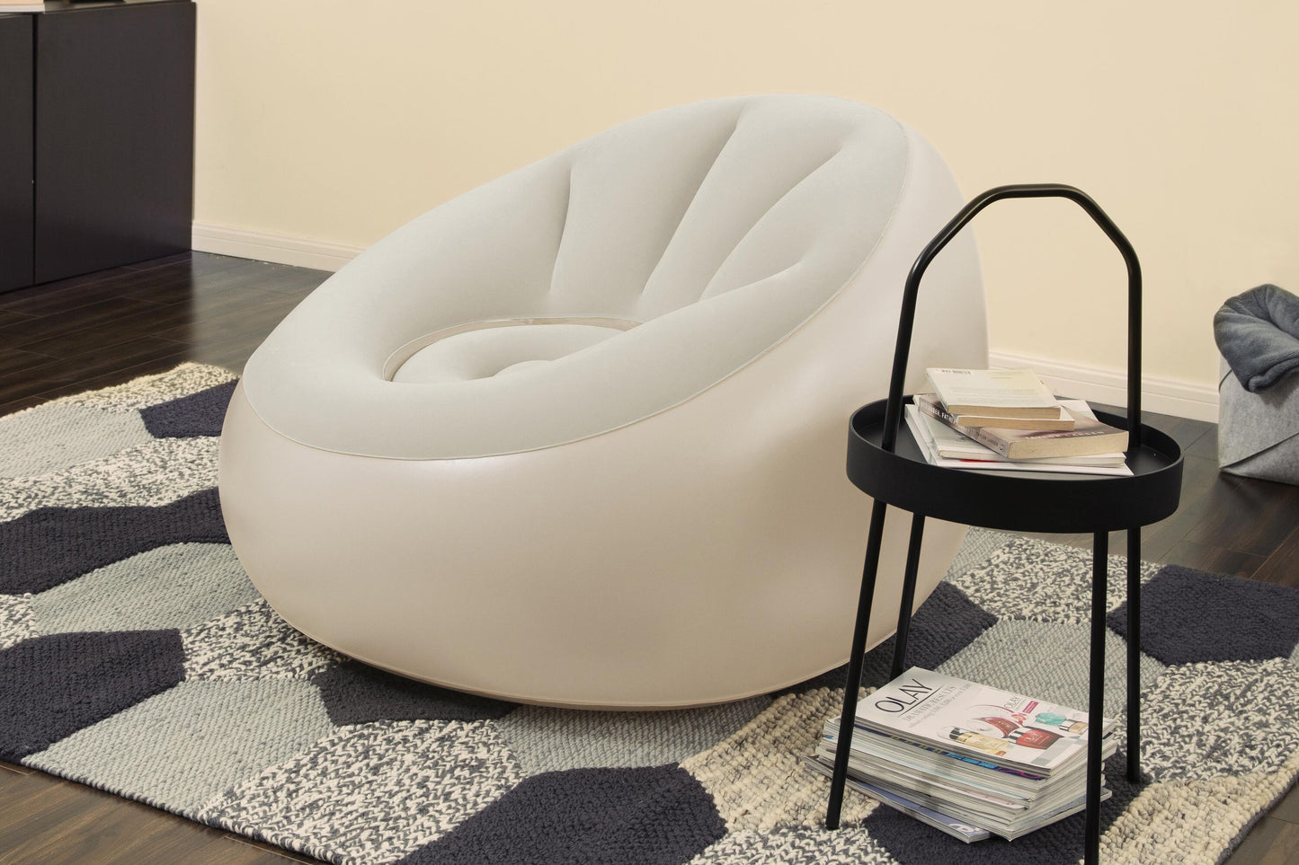 Bestway 1.02m x 97cm x 71cm inflate-a-chair led air chair (contents:chair, repair patch.)
