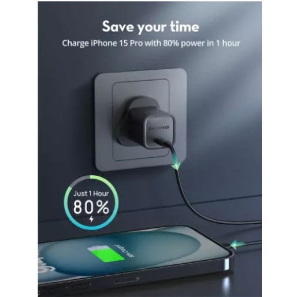 RAVPower RP-PC1056 Mini GaN Charger - 30W / Type-C / Black