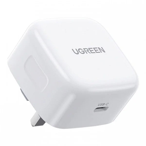 UGREEN Nexode USB-C PD GaN Fast Charger UK - 30W / White