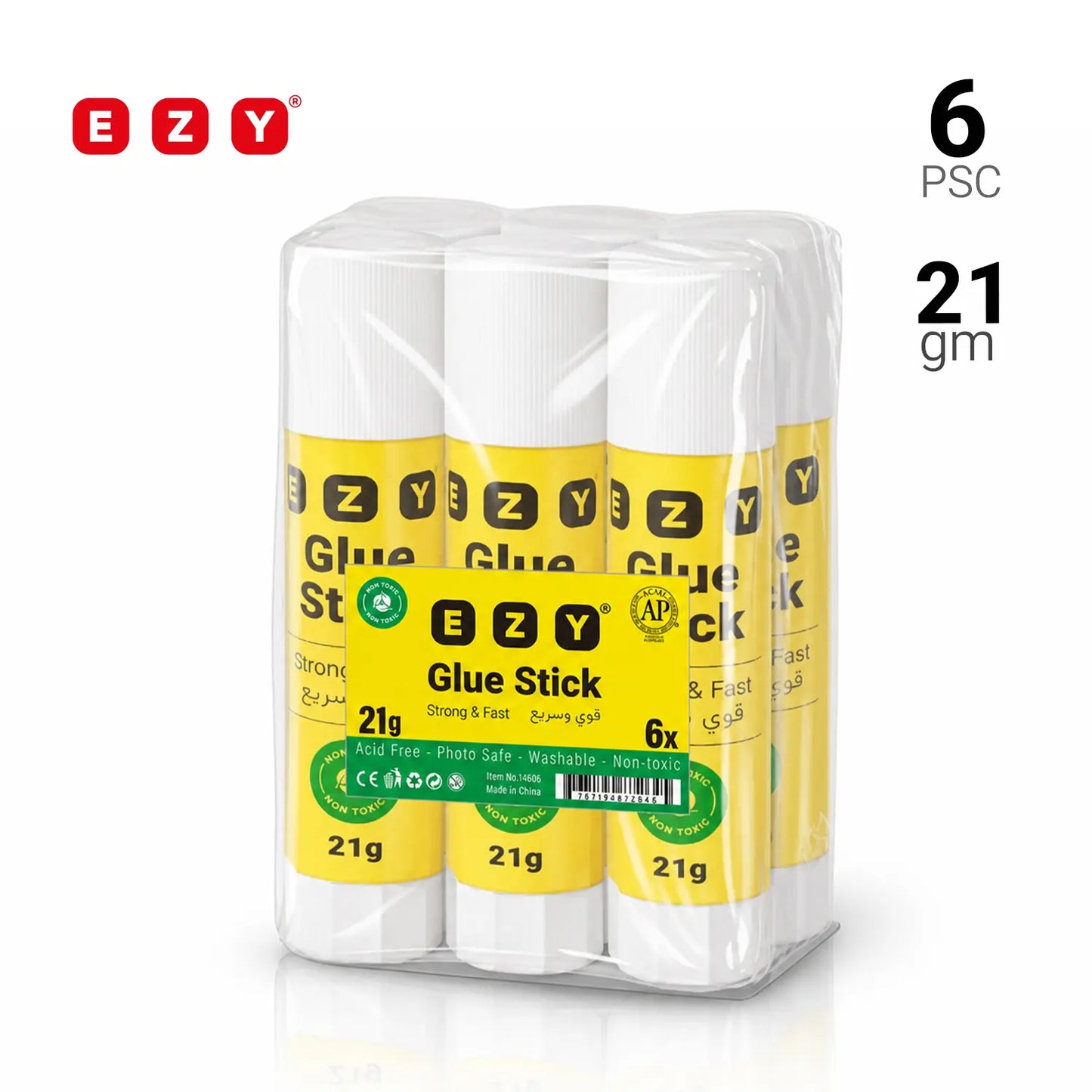 Ezy Glue Stick - 21g / 6 Pieces