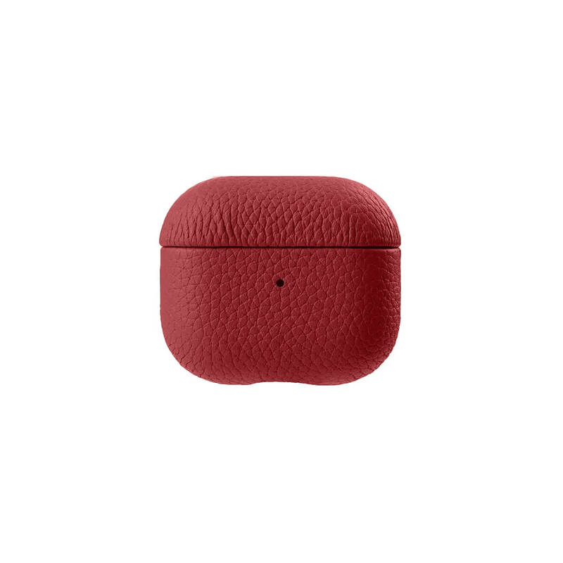 Melkco Premium Leather Case - Apple Airpod 3 / Red Accessories > Mobiles & Tablets