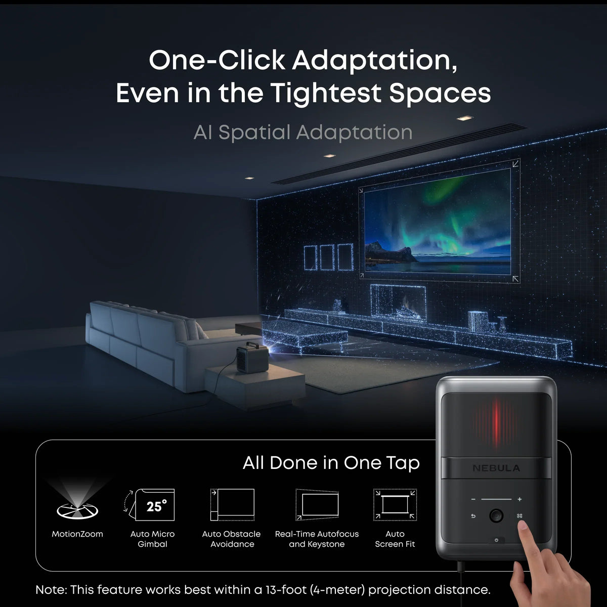 Anker Soundcore Nebula X1 | 4K Triple Laser Projector with Micro Gimbal