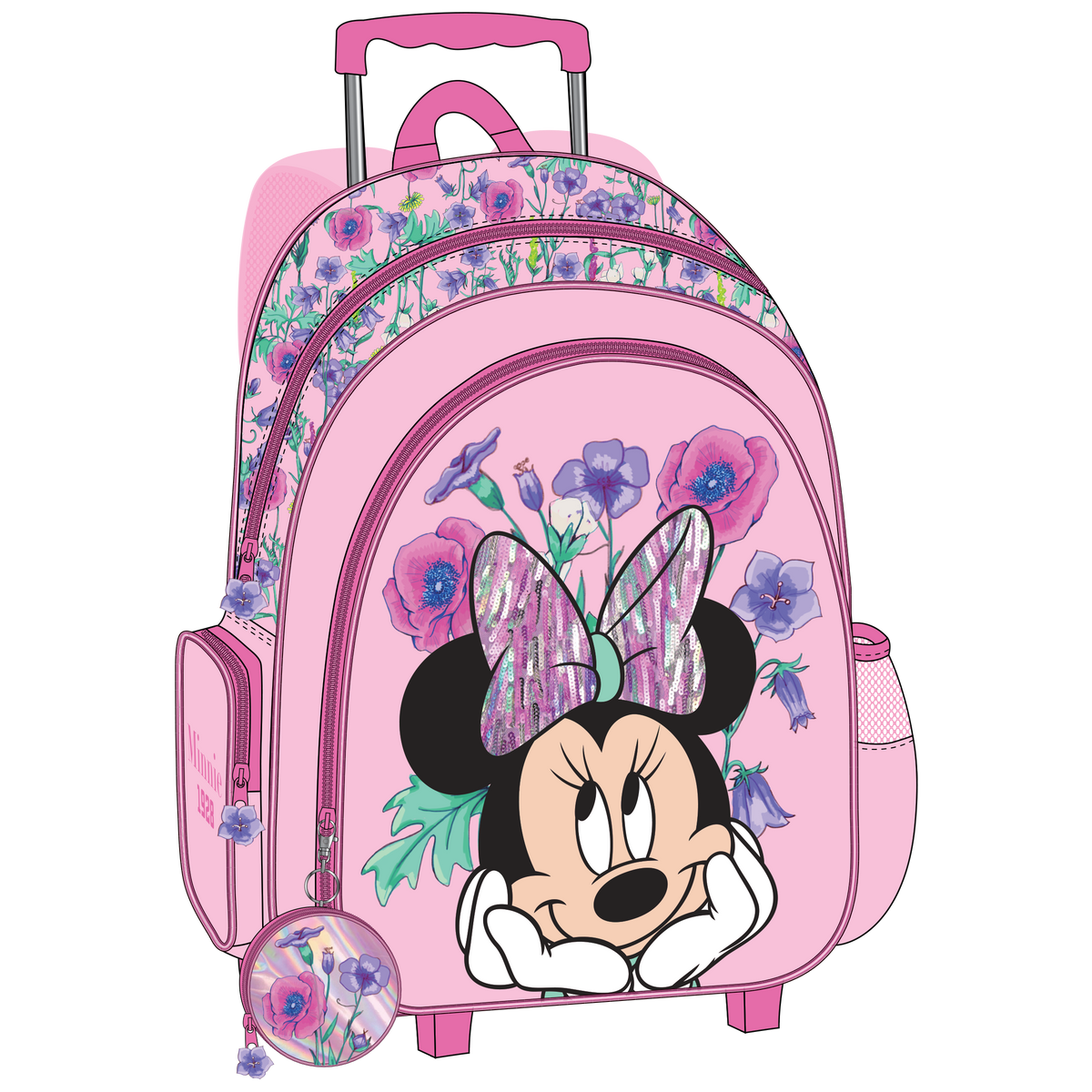 Minnie Mouse Trolley Bag - 16-inch / Light Pink