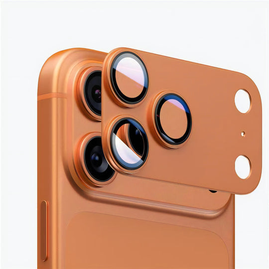 iEngage Iphone 17 Pro Max Titanium Alloy Frame Camera Lens - Orange