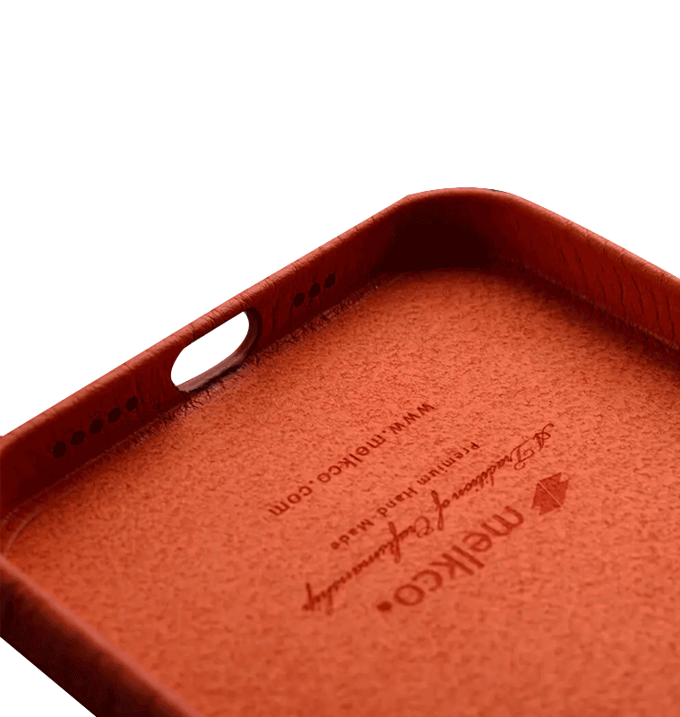 Melkco Back Snap Series Leather Regal Case - Apple iPhone 14 Pro Max / Orange Accessories > Mobiles & Tablets > Mobiles