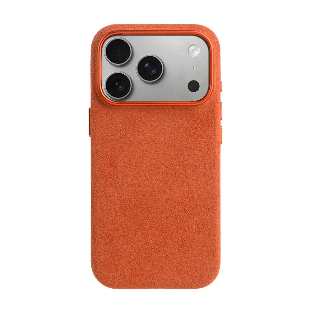 Melkco Alcantara Magsafe Case For Apple iPhone 17 Pro Max - Orange