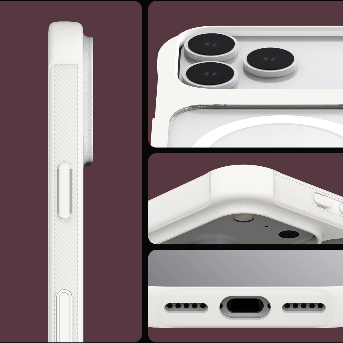 Araree Duple Armor Magsafe Cover for Apple iPhone 18 Pro Max/Appple iPhone 17 Pro Max - White