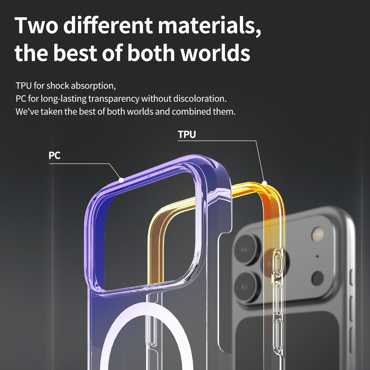 Araree Duple Magsafe Cover for Apple iPhone 18 Pro Max/Apple iPhone17 Pro Max - Clear